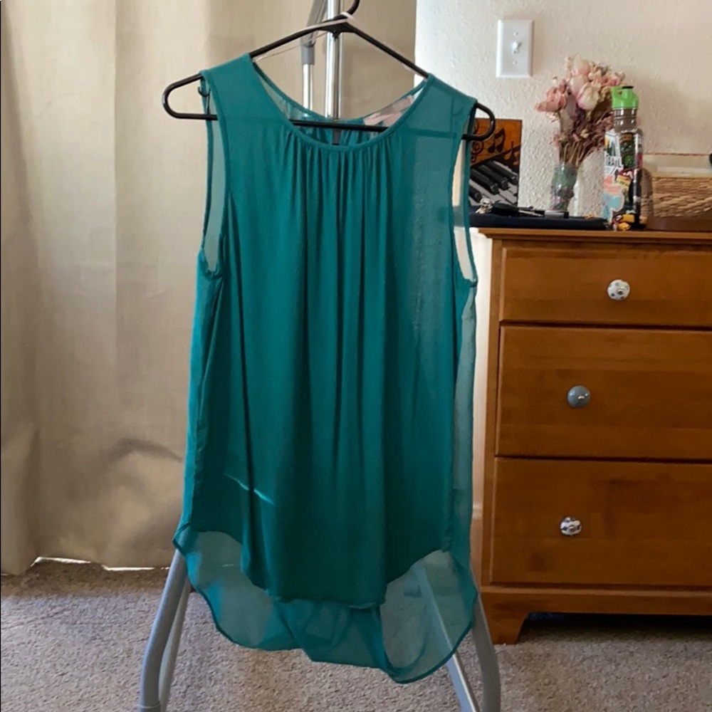 Green tank top